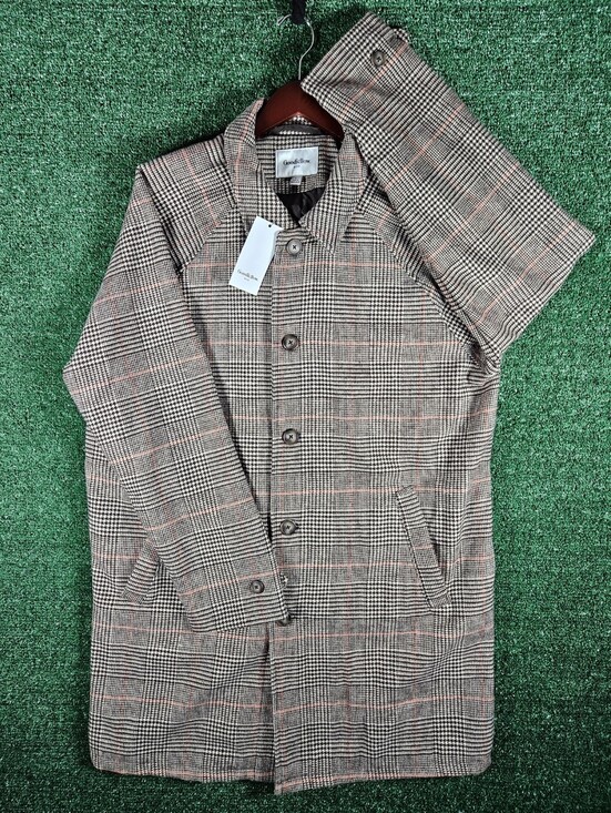 Goodfellow & Co Other - NWT Goodfellow & Co Glen Plaid Overcoat Trench / Mens Size Large